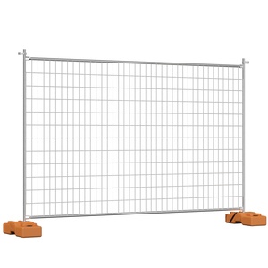 Barrière provisoire mobile standard australienne d'auto-support <span class=keywords><strong>de</strong></span> construction avec les bases Anti-UV en plastique <span class=keywords><strong>de</strong></span> <span class=keywords><strong>pied</strong></span> - Product Image 1