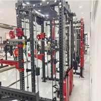 Oferta Destacada: Máquina de Gimnasio Multifunción con Smith, Cable y Soporte para Polea de Tracción y Remo Bajo