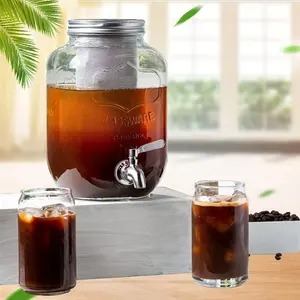 5L Einmach gläser mit Edelstahl filter Cold Brew Kaffee Getränkesp ender Cold Brew Kaffee maschine Einmach glas