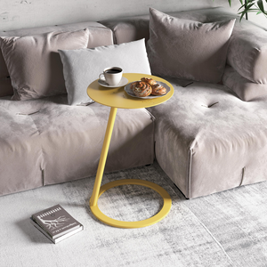 Elegante Juego de <span class=keywords><strong>Mesa</strong></span> de Centro Extensible Minimalista Moderno con Tapa de Vidrio y Estructura de Acero para Sala de Estar - Product Image 4