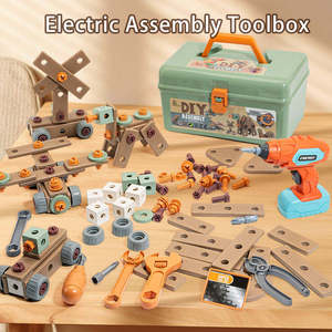 Cassetta degli Attrezzi Fai-da-Te <span class=keywords><strong>per</strong></span> <span class=keywords><strong>Bambini</strong></span> con Trapano Elettrico, Set di Costruzione da 158 Pezzi, Giocattolo Educativo STEM <span class=keywords><strong>per</strong></span> Ragazzi e Ragazze - Product Image 2