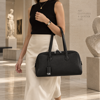 Sac à main élégant et luxueux pour femme, en cuir PU, doublure en polyester, fermeture éclair, imperméable, pour le quotidien, le bureau, les trajets domicile-travail, les courses