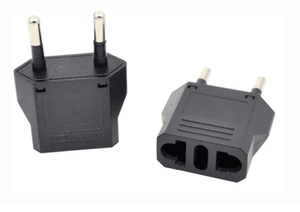 อะแดปเตอร์สำหรับเดินทางอเนกประสงค์สีขาว/ดำปลั๊กสปเตอร์250V สำหรับยุโรปกับเรา - Product Image 5