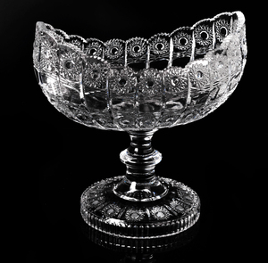 Bol à fruits en verre sur <span class=keywords><strong>pied</strong></span>, luxe, haute qualité, plat à salade en verre <span class=keywords><strong>pour</strong></span> la décoration de la table - Product Image 6
