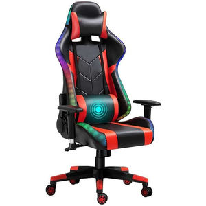 Vente en gros confortable chaise de joueur à dossier haut LED chaise tournante Esports chaise de jeu de bureau d'ordinateur <span class=keywords><strong>PC</strong></span> massage lumières LED - Product Image 1