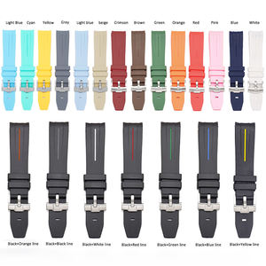 Cinturino in gomma di alta qualità in Silicone cinturino orologio 20mm 21mm 22mm cinturino per Rolex nero verde acqua fantasma serie - Product Image 2