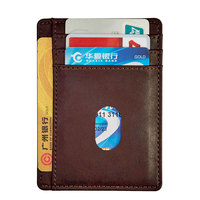 Dompet Tipis Penjualan Panas Anti-RFID Kulit PU Mini Dompet Tempat Kartu RFID