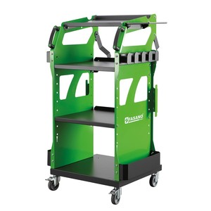 Carrito de Herramientas Fasano FG 127V/A Verde con 3 Estantes y Ruedas para Almacenamiento en Taller - Product Image 1
