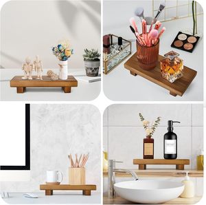 Soporte de Jabón de Madera con Base, Bandeja Rectangular para Baño y Cocina, Exhibidor de Mesa, Decoración del Hogar (8.66x3.54 Pulgadas) - Product Image 4