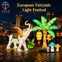 Lanterne en soie blanche artisanale pour festival animalier, étanche, avec lumière LED