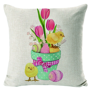 Наволочка на Пасхальный день красочная наволочка с пасхальным кроликом наволочка для домашнего декора оптовая продажа с завода по индивидуальному заказу dropshippi - Product Image 3