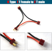 XT60 XT90T EC5 EC3 TRX JST enchufe conector de batería paralelo extensión de Cable Y / O adaptador de enchufe divisor con Cable AWG para RC FPV