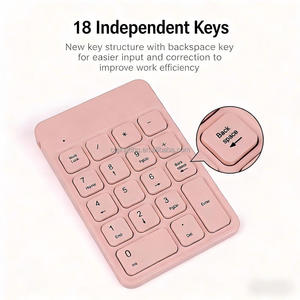 Mini clavier universel 18 touches numériques 2.4G sans fil rechargeable - Product Image 2