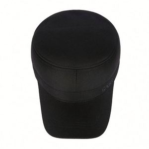 Wholesale Winter <b>Flat</b> Top Sports <b>Caps</b> Warm Thick Baseball <b>Cap</b> for <b>Men</b> Daily Fashion Dress - Product Image 5