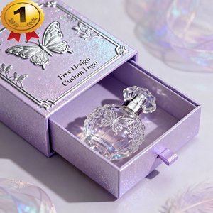 Caja de Regalo de Perfume con Impresión Personalizada, Empaque de Lujo, Materiales Reciclados Ecológicos, Caja de Papel para Cosméticos, Marca de Cosméticos, Venta al por Mayor, Dorado - Product Image 3