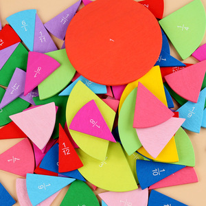 Giocattolo educativo strumenti didattici strumenti didattici forma geometrica Puzzle frazione <span class=keywords><strong>di</strong></span> legno Puzzle per bambini - Product Image 4