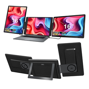 Monitor Portátil Triple Desmontable de 16 Pulgadas 16:10, Conexión Plug and Play, con Soporte Metálico y Pantalla IPS Full HD, Gran Venta - Product Image 1