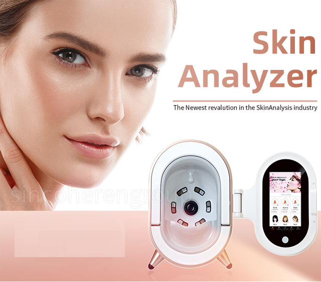 New Arrival 3D Skin Analyzer Machine Factory Price Facial Skin Analysis Equipment with IT JP US ZA Plugs for Face Analysis