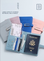 Porte-passeport en PU en stock, vente en gros, logo personnalisé, étui de voyage, 10 couleurs, cadeau d'entreprise, faible MOQ, livraison rapide
