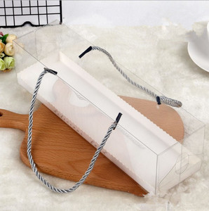Caja Rectangular Transparente de Plástico PET para <span class=keywords><strong>Mousse</strong></span> y Bizcochos Suizos, para Llevar en la Mano - Product Image 3