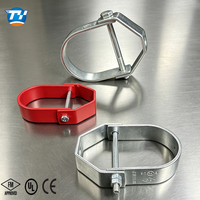 Support de suspension en forme de poire UTT30 pour profil Unistrut, en acier au carbone pré-galvanisé, pour la pose de conduites d'irrigation en bâtiment