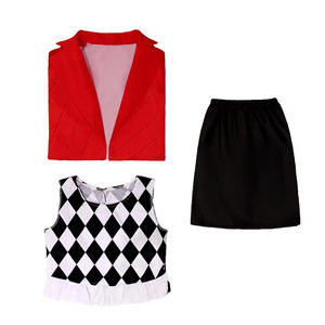 Bambini spaventosi Halloween <span class=keywords><strong>Harley</strong></span> <span class=keywords><strong>Quinn</strong></span> Clown Costume da spettacolo - Product Image 2