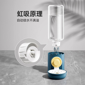 Automatic Pet <b>Feeder</b> 1400ML Hanging Food Dispenser With 500ML Water Bottle For <b>Cats</b> Dogs Cage Use - Product Image 3
