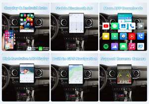Autoradio Android 13 Qualcomm avec Carplay pour Toyota Tacoma 2016-2023, navigation GPS, lecteur multimédia audio-vidéo, 128 Go - Product Image 6