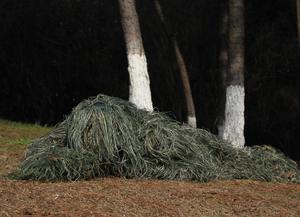 Set pakaian kamuflase berburu populer produk hutan tahan lama mesh lined 3D kamuflase gillie - Product Image 6