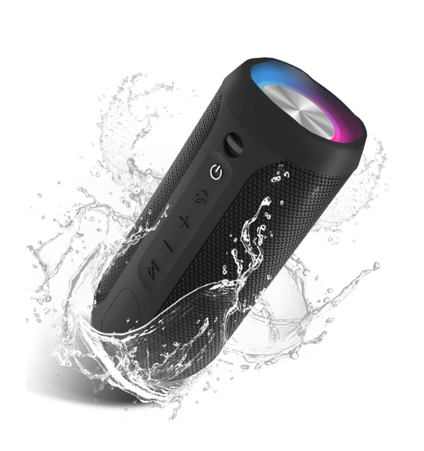 S40 Mini 10W Portable Sport Waterproof RGB Light Wireless bluetooth Speaker with FM Radio TF Card