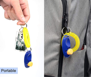 Factory Wholesale Universal Animal Pet <b>Dog</b> Training Clicker with Wrist Bands Strap - Product Image 6