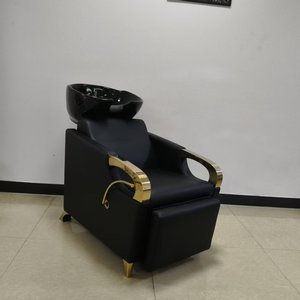 Sillón de peluquería con lavacabezas profesional para salón de belleza - Product Image 2