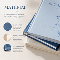 Cuaderno de Tapa Dura de Tela A5 Personalizado al por Mayor, Diario con Logotipo Impreso y Encuadernación Plana para Regalos Corporativos