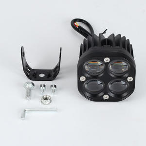 White Yellow Strobe Five Mode LED Headlights for Electric Vehicles Motorcycles 3000K Blue 4000 Lm 12V Remanufactured <b>H4</b> - Product Image 2