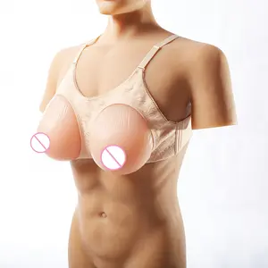 เต้านมซิลิโคนเทียมเสริมเต้านม C ข้ามการแต่งตัว Mastectomy เต้านมแปลงเพศรูปแบบ Falsies กับสายรัด