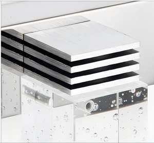 Lampe de salle de bain simple à LED avec colonne de cristal à bulles intérieure, miroir frontal, lumière de salle de bain, lumière de couloir, lampe étanche à l'humidité pour les toilettes - Product Image 3