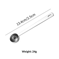 Cuillère doseuse en acier inoxydable 304 pour grains de café, 5 ml, 10 ml, pour poudre de lait, poudre de fruits, fête, passe au lave-vaisselle, moderne et simple