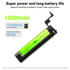 Chargeur PD <span class=keywords><strong>Telesin</strong></span> 18W, batterie rechargeable 10000mAh, bâton de selfie de 0,9 m pour <span class=keywords><strong>GoPro</strong></span>/téléphones mobiles - Product Image 4