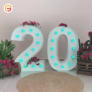 JAGUARSIGN Manufacturer Custom Marquee Letters Giant Birthday LED Marquee Numbers Party Decoration