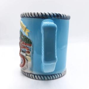 Tasse à café en céramique peinte à la main, accessoire de voyage, pour les cérémonies, le parthenion, herbes grises, 3D, 6 pièces - Product Image 6