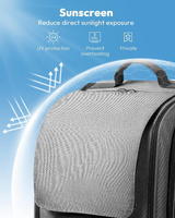Sac à dos bulle portable pour animaux de compagnie, approuvé par les compagnies aériennes, sac de transport transparent pliable pour chat, transporteur d'animaux