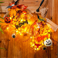 Bouquet de fleurs de citrouille décorées pour Halloween, idéal pour l'aménagement de scènes de fête et comme cadeau pour les activités de maternelle.