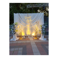 Hochzeitsbühnen-Hintergrunddekoration Stretch-Spandex-Vorhangstoff Drapierung Volant Transparente Vorhänge Milchseide Hochzeitsdrapierung
