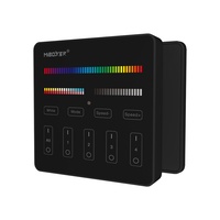 Panneau LED B4 avec télécommande RGB+CCT 2.4GHZ, contrôleur de panneau LED intelligent sans fil tactile à 4 zones