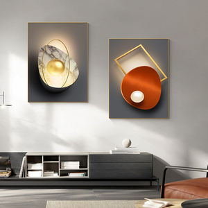 Vendeurs bon marché PS Cadre Toile Peinture Décoration Murale Salon TV Canapé Fond Mur Cristal Porcelaine Art Mural - Product Image 3