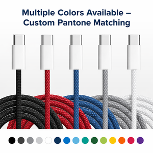 Cavo Dati Intrecciato Colore Macaron PD 60W da USB <span class=keywords><strong>C</strong></span> a TYPE <span class=keywords><strong>C</strong></span> a Ricarica Rapida per Iphone 15 Type-<span class=keywords><strong>C</strong></span> da 1 M 2 M - Product Image 6