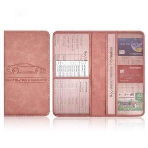 Étui pour <span class=keywords><strong>permis</strong></span> <span class=keywords><strong>de</strong></span> <span class=keywords><strong>conduire</strong></span> en cuir PU, organiseur <span class=keywords><strong>de</strong></span> documents d'immatriculation du véhicule, <span class=keywords><strong>porte</strong></span>-carte d'assurance automobile - Product Image 3