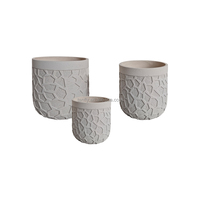 Pot de fleurs en béton minimaliste esthétique moderne pour la maison
