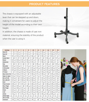 Mannequin de couturière professionnel en PU beige pour femmes, idéal pour les tâches d'alteration de vêtements - Vente directe