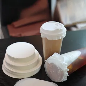 咖啡杯一次性密封纸外送饮料防渗纸奶茶包装防渗纸